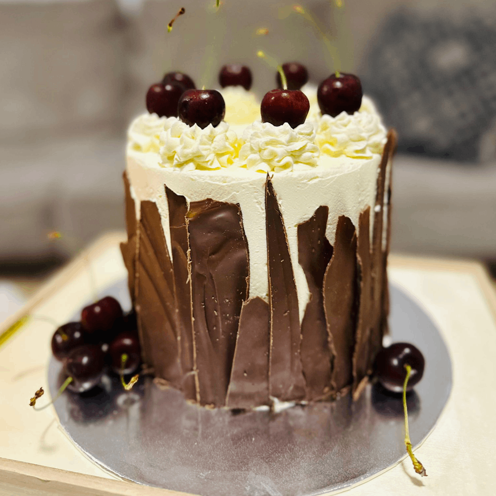 Royal Cherry Cream Cake