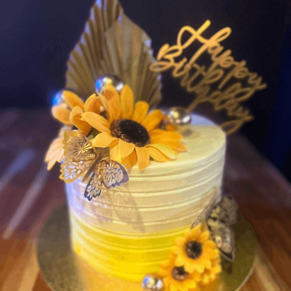 The Golden Sunbeam Cake